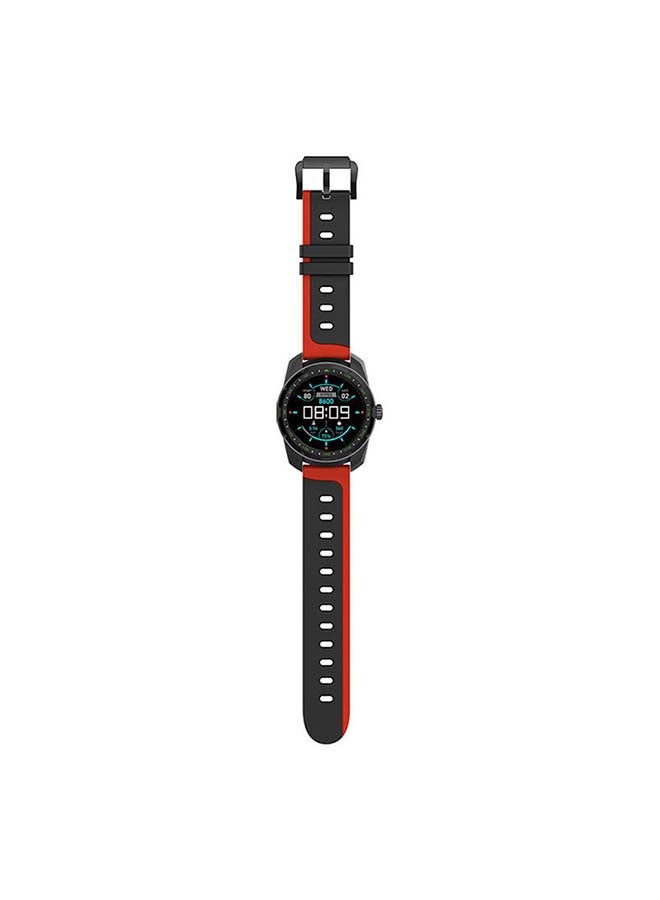 Compare Waterproof Fitness Tracker Smartwatch With Mic Red at KSA Price