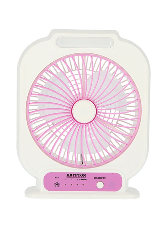 Compare 8Inch Rechargeable Table Fan with LED Light, 3 Speed Settings, Low Noise, Portable, for Home, Office & Outdoor Use – USB Charging KNF222 White at KSA Price