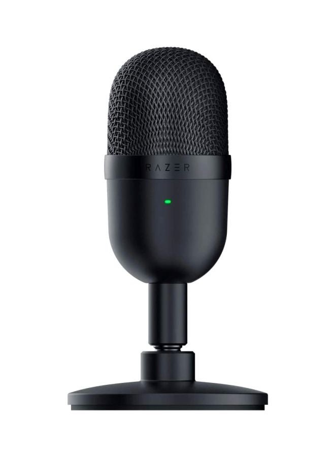 Compare Razer Seiren Mini Ultra Compact Condenser Microphone  UltraPrecise Supercardioid Pickup Pattern, Professional Recording Quality, UltraCompact Build, Shock Resistant, Black at KSA Price