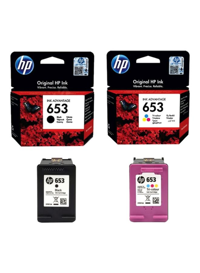 Pack of 2 HP 653 Original Ink Advantage…