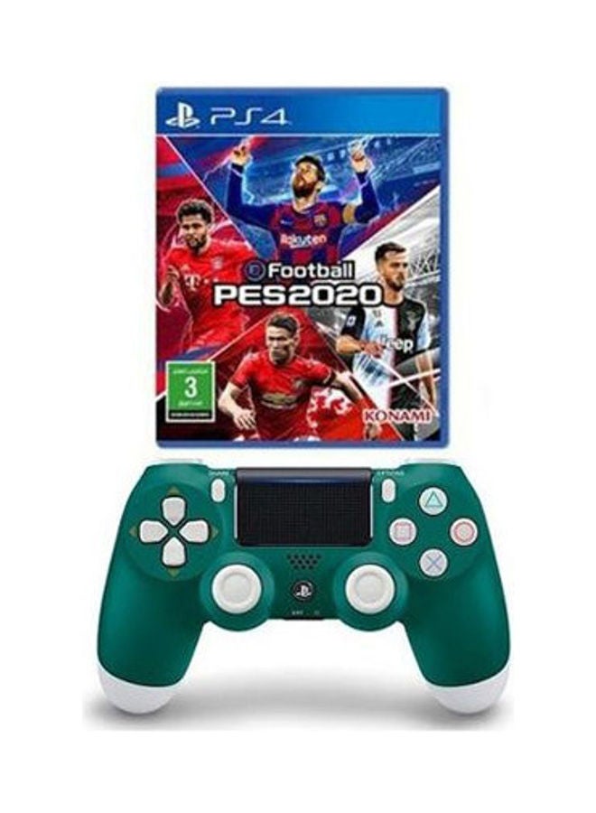 Compare PES 2020  Arabic Edition   + DualShock 4 Controller  Alpine Green  playstation_4_ps4 at KSA Price