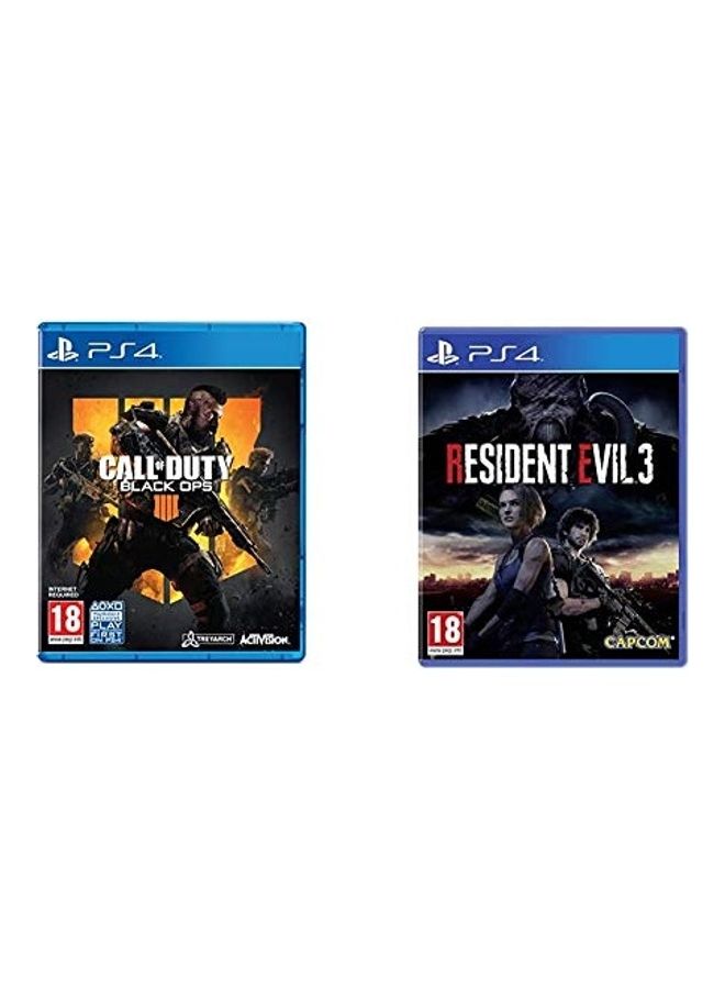 Compare Call Of Duty: Black Ops IIII + Resident Evil 3  playstation_4_ps4 at KSA Price