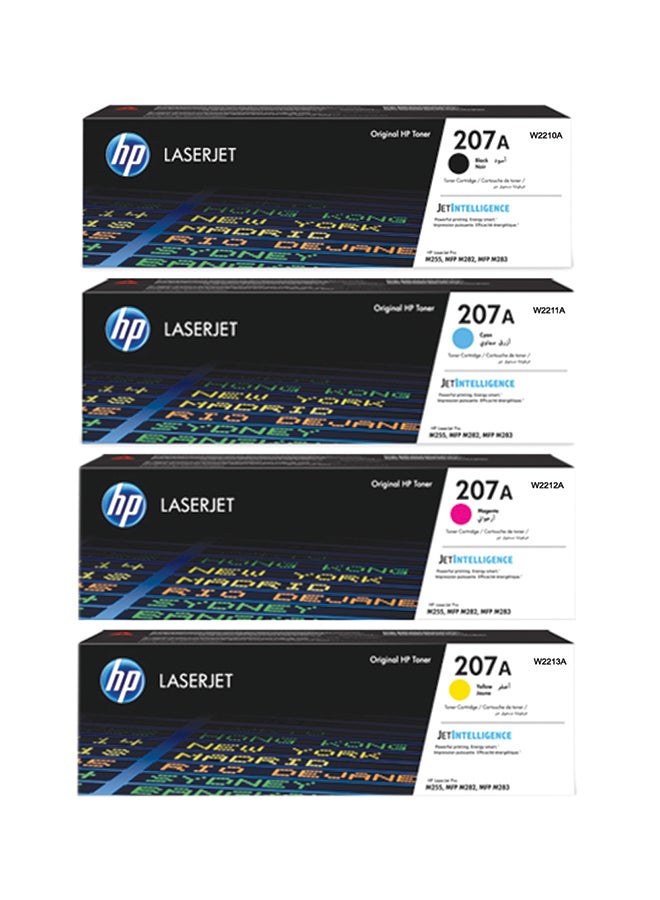Compare 4Colour Original 207A Toner For HP Pro M255M283fdwM283fdn Multicolour at KSA Price