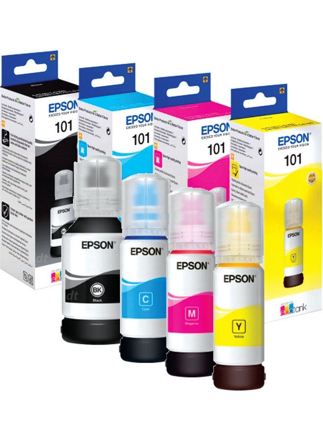 Compare 4Piece Ink Bottle Set Multicolour at KSA Price