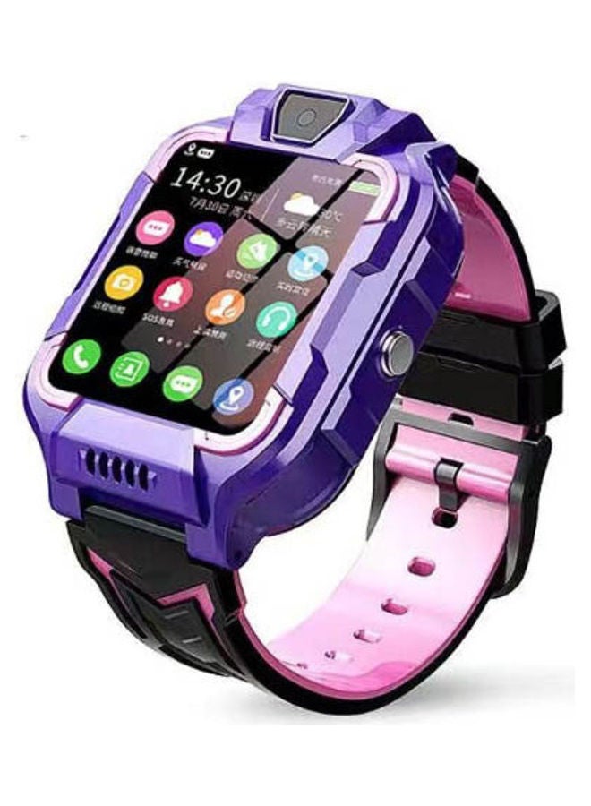 Compare Kids Waterproof 4G Phone Smartwatch Positioning Multifunctional Purple at KSA Price