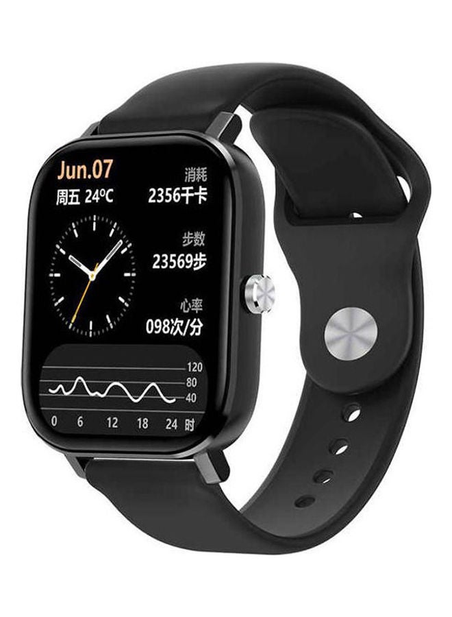 Compare Smart Watch 1.75 inch Full Touch Screen With Silicone Strap Bluetooth Calling Health Monitor Sports Fitness Tracker For Android  IOS Black at KSA Price