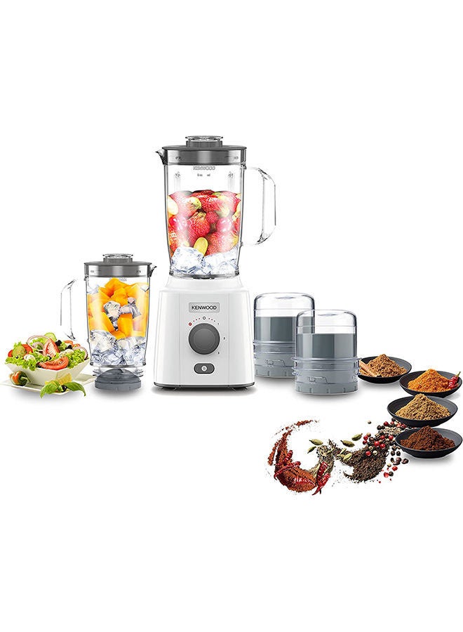 Compare Blender Smoothie Maker BlendX Fresh   With Extra Blender Jar, Grinder Mill, Grater Mill, Ice Crush Function 2 L 650 W BLP41.H0WH White at KSA Price