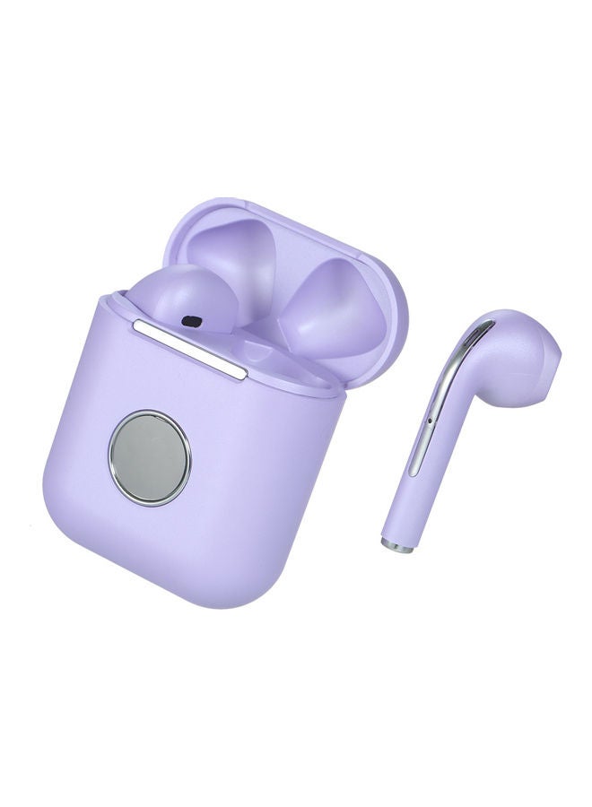 Wireless BT Ergonomic Semi-In-Ear Headphones Purple