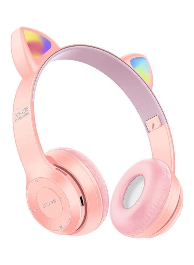 Compare Wireless Cat Ear Headphones Pink at KSA Price