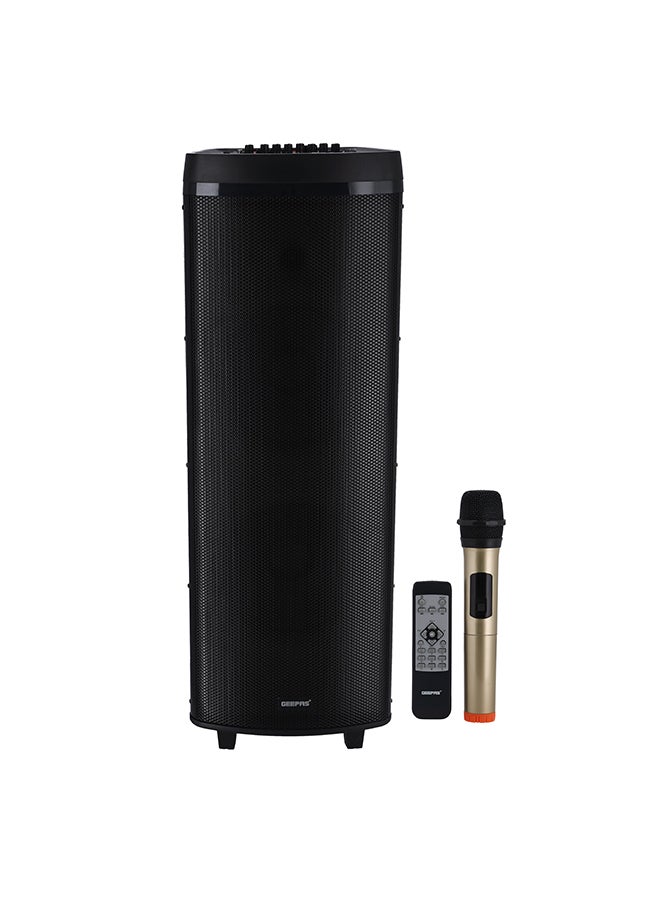 Compare HiFi Speaker With UHF Mic And Remote | USB And BT| With TF, FM TWS Functions | Includes AuxGuitar And MIC Input |  2x12 DJ Speaker GMS11153 Black at KSA Price