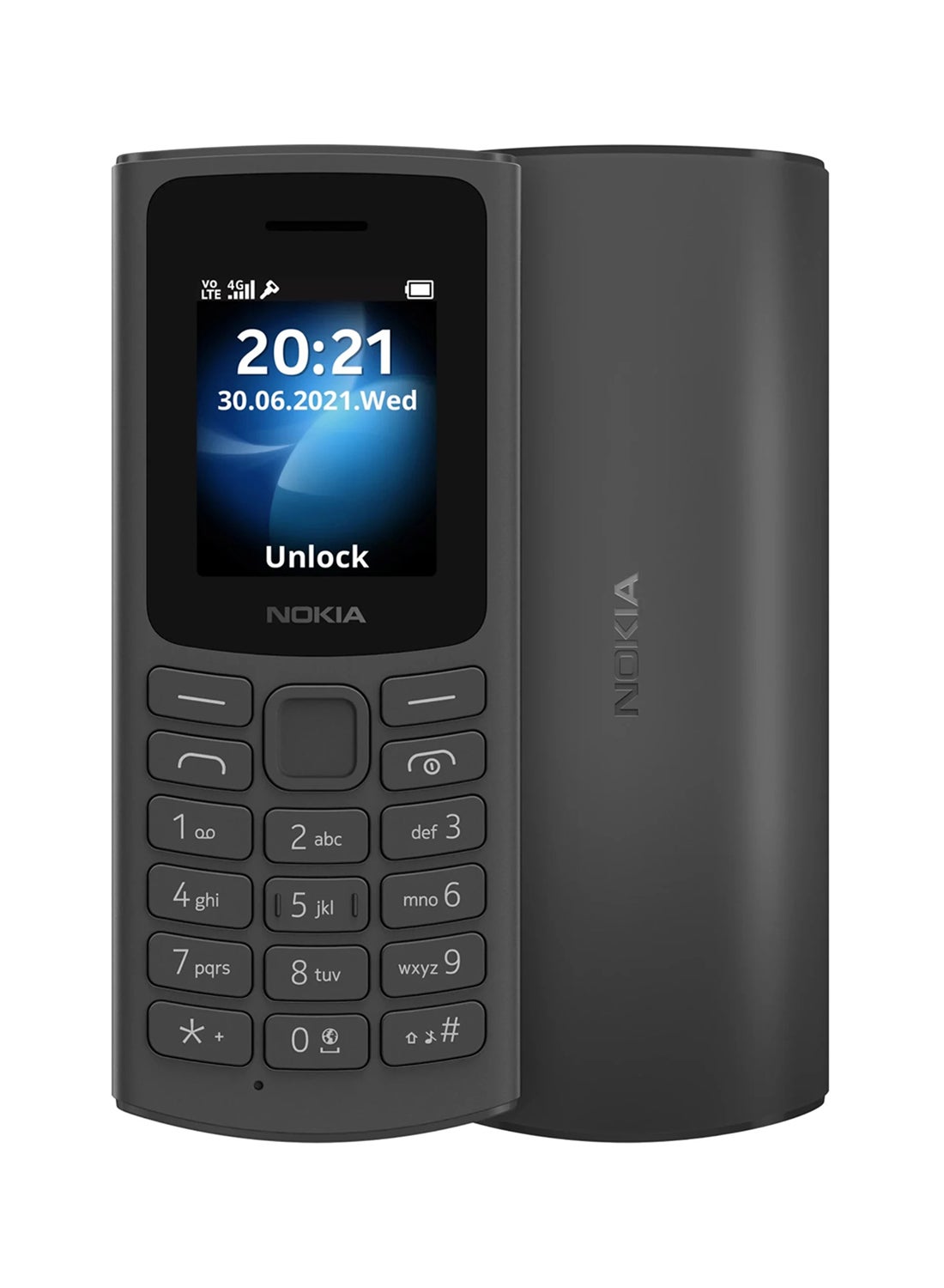 105 4G Dual SIM Black / Charcoal -…