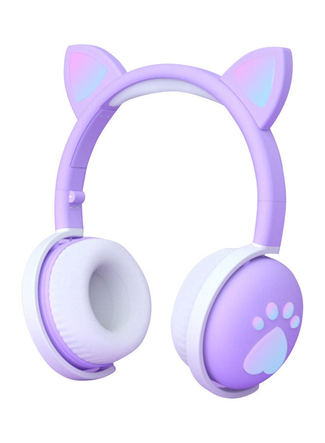 Wireless Headphones Cute LED Cat Ear BT…