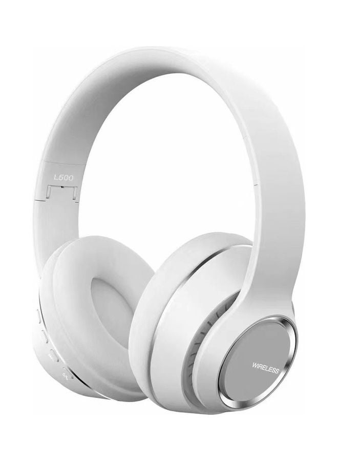 Compare L500 Wireless BT 5.0 Foldable Headphones White at KSA Price