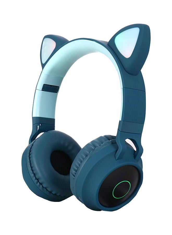 Compare Wireless BT Cat Ear Headphones Blue at KSA Price