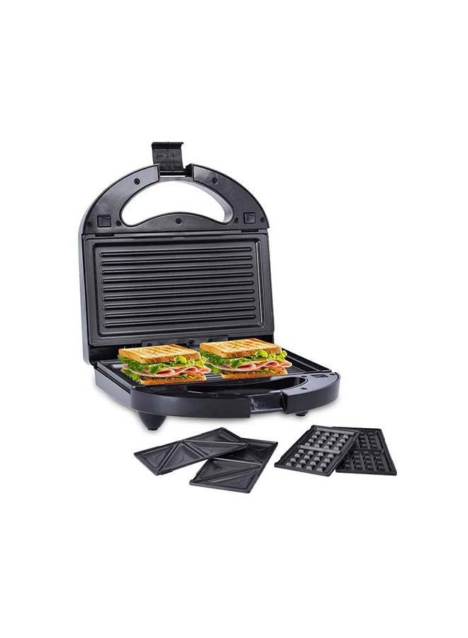 Compare 3 In 1 Multiplate Sandwich Maker 750 W OMSM2428 BlackSilver at KSA Price