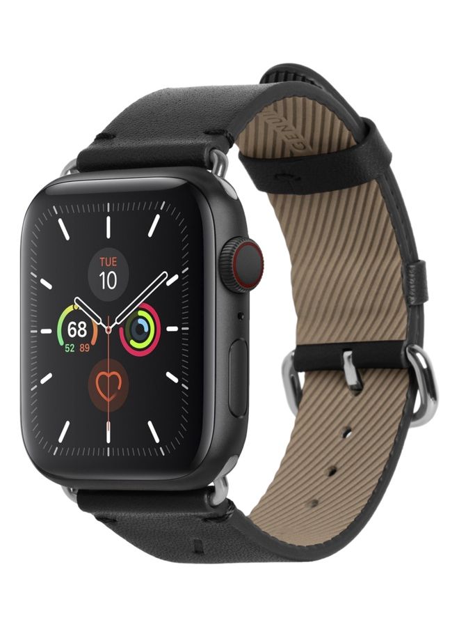Compare Replacement Strap For Apple Watch Series 123456SE 4244mm Black at KSA Price