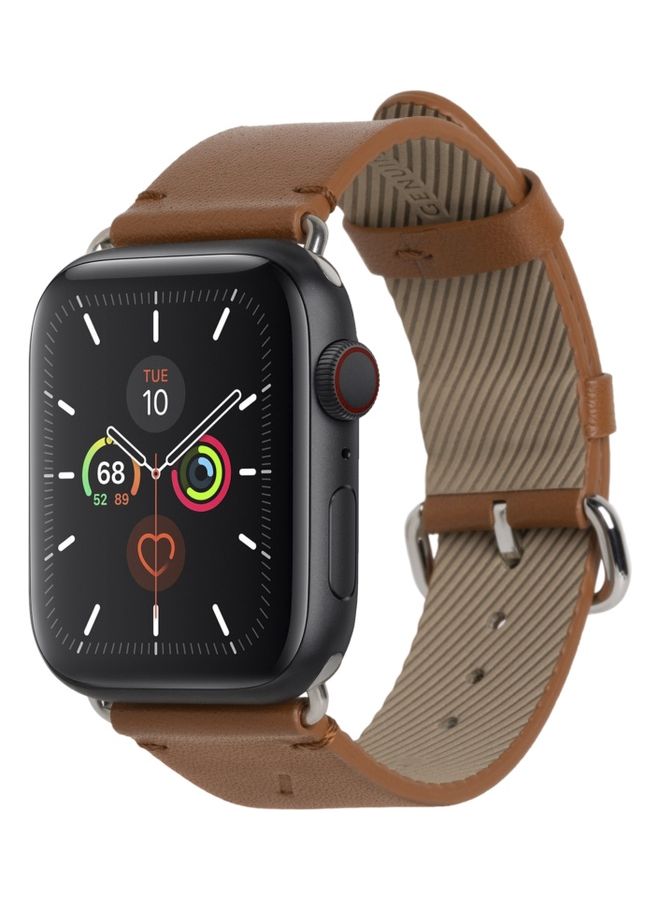 Compare Replacement Strap For Apple Watch Series 123456SE 4244mm Tan at KSA Price