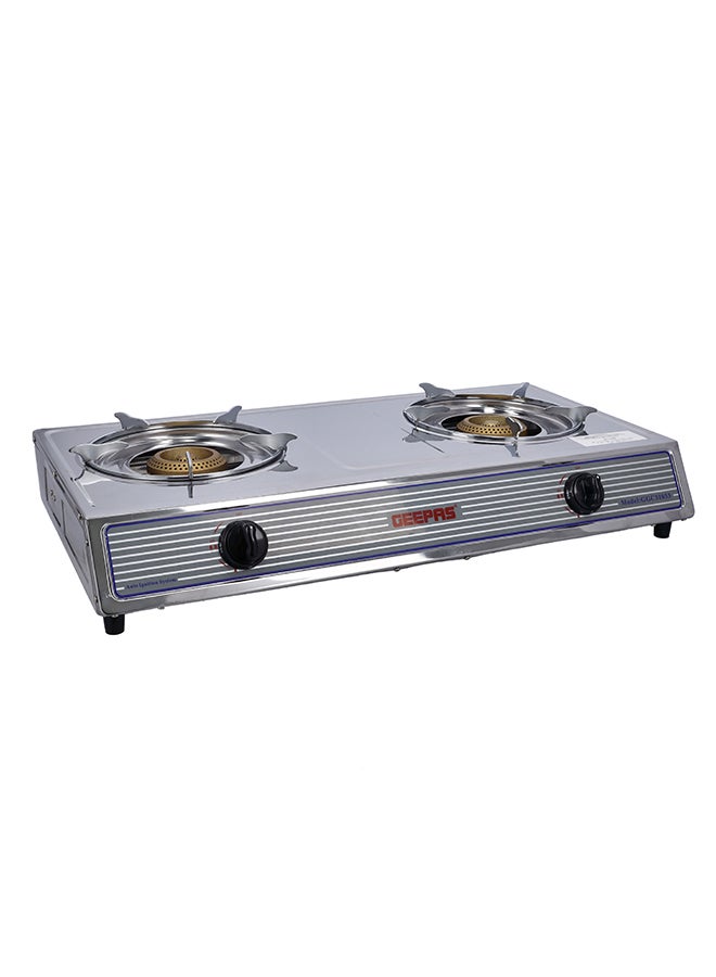 Stainless Steel Gas Cooker| 2 Heavy Duty Cast…