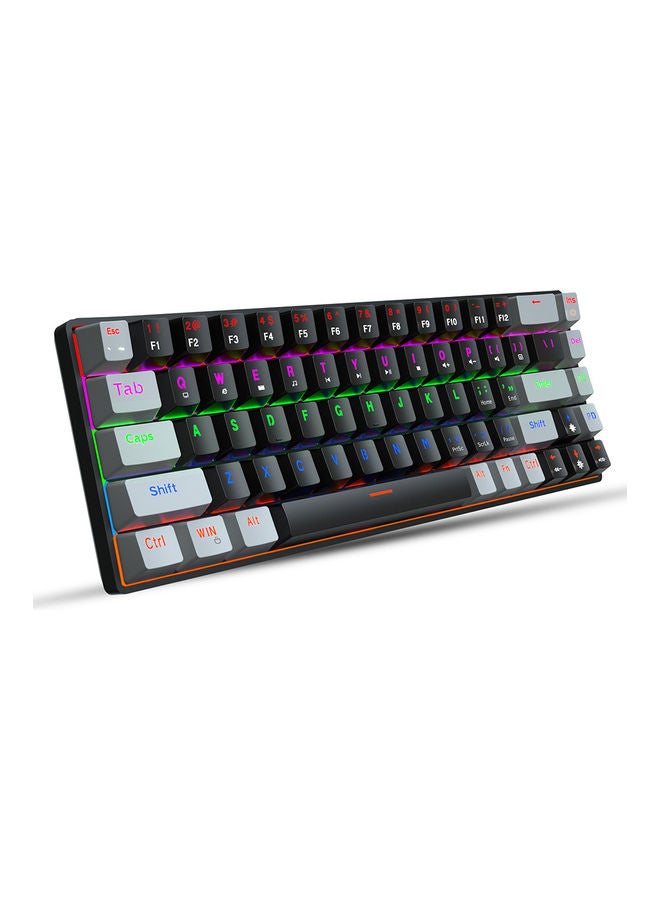 Compare Wired 68Keys RGB Gaming Keyboard With Detachable TypeC Cable And ABS Keycap Black at KSA Price