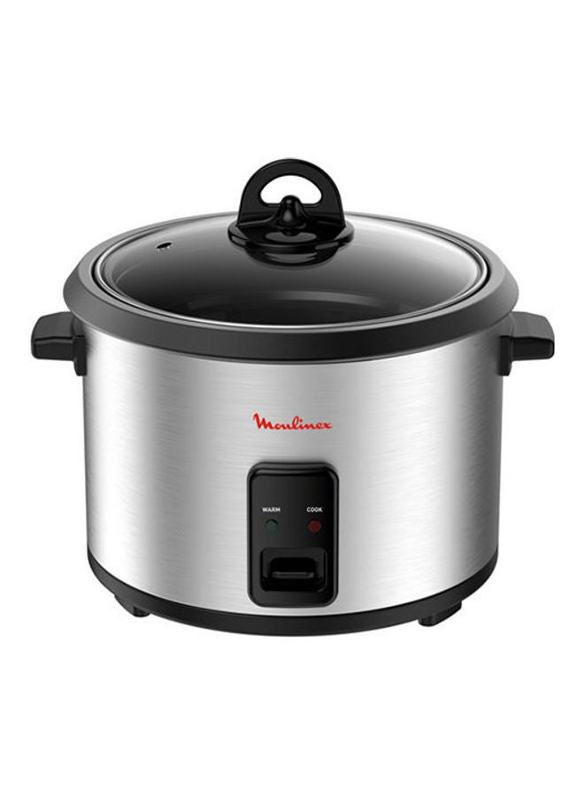 Compare Easy Cook Rice Cooker With Steam Basket   1.8 L 700.0 W MK123D10 Silver  Black at KSA Price