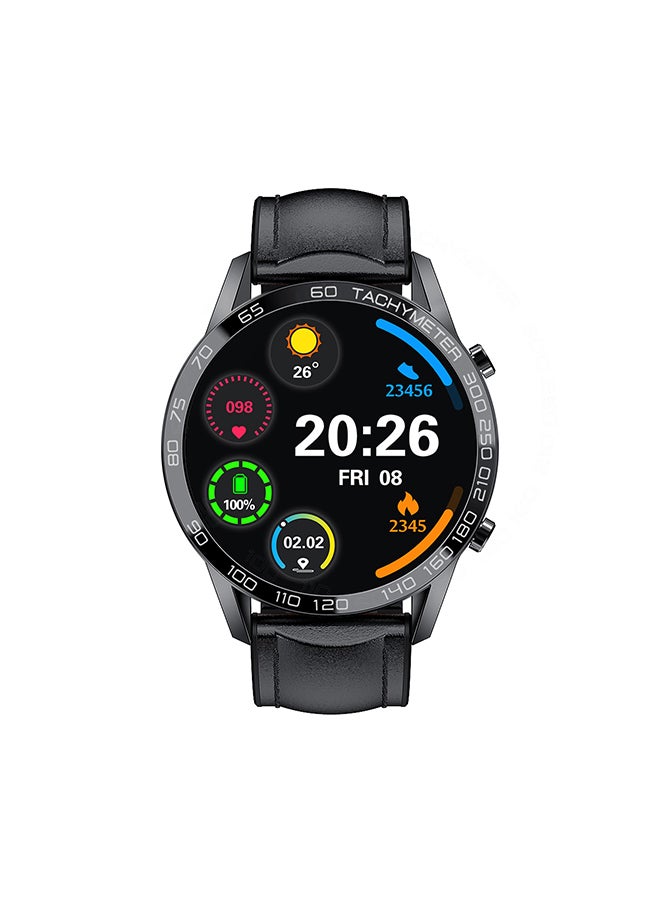 Compare Smartwatch Classic 3TALK With Leather Strap Black at KSA Price