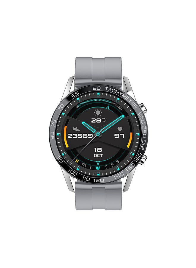 Compare Smartwatch Classic 3TALK Silver Frame With Silicon Strap Grey at KSA Price