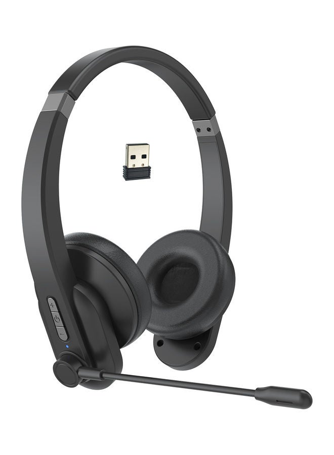 2.4GHz  Simple Wireless Headphones Black