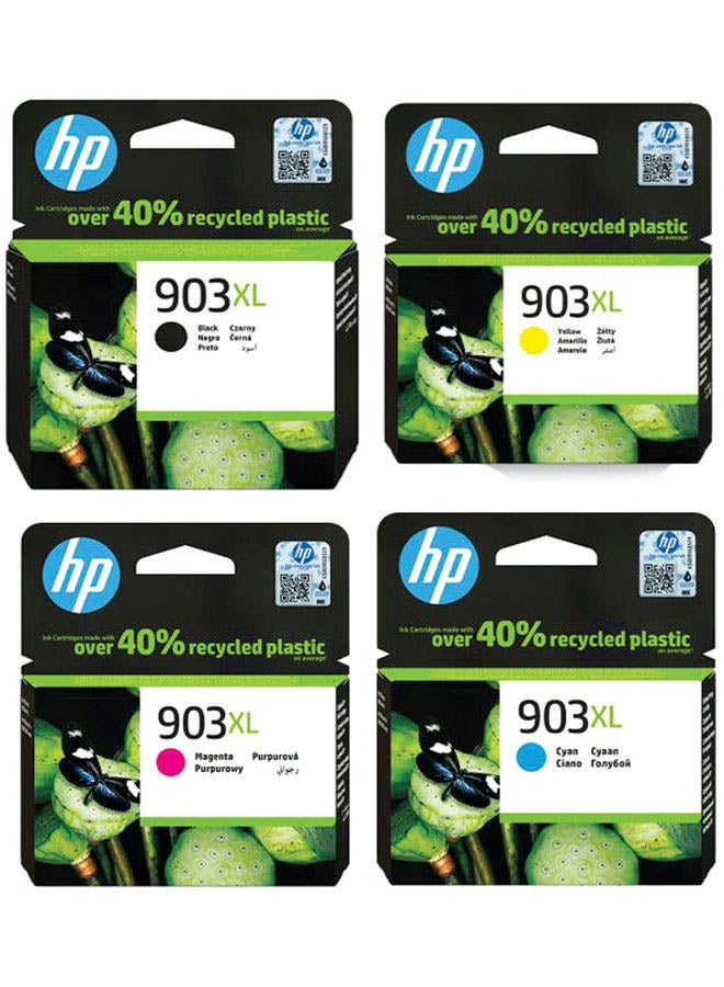 Compare 4Piece Original 903XL High Yield Ink Cartridge Muiticolour at KSA Price