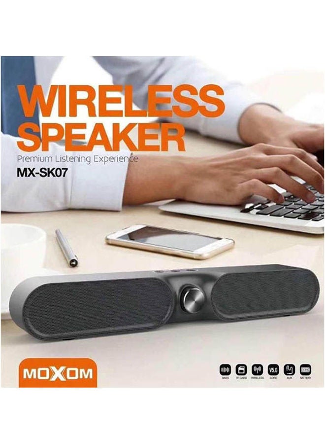 Super Bass Moxom Wireless Speaker mx-sk07 Black