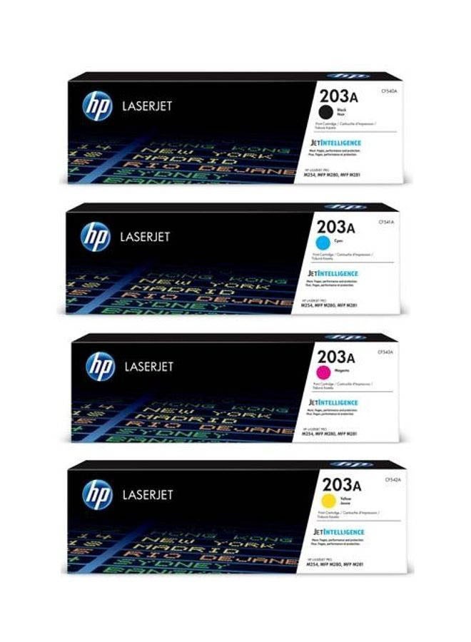 Pack of 4 HP 203A Original LaserJet Toner…