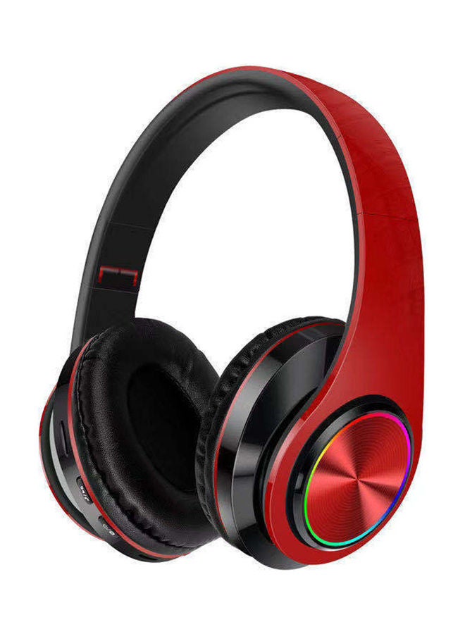 BT 5.0 Wireless Foldable Headphone Red