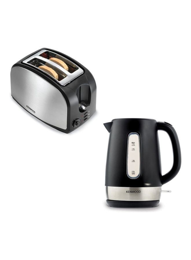 Compare Bundle Kettle Toaster 2200 W MPM02.000BK Black at KSA Price