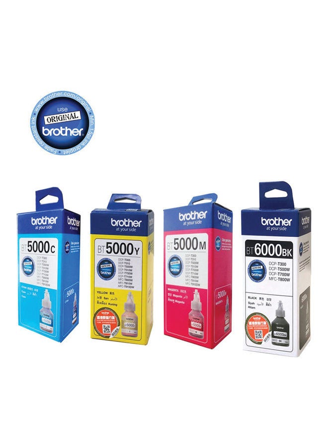 Compare BT5000C + BT5000M + BT5000Y + BT6000BK Combo Set Bottles Multicolour at KSA Price