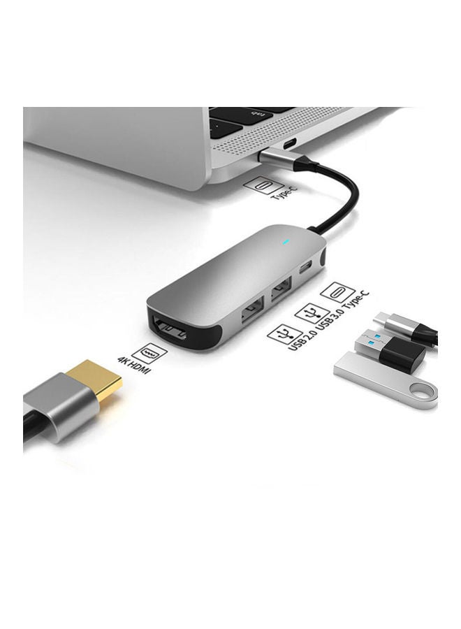 4 In 1 Port 3.0 Type-C USB-C HUB To…