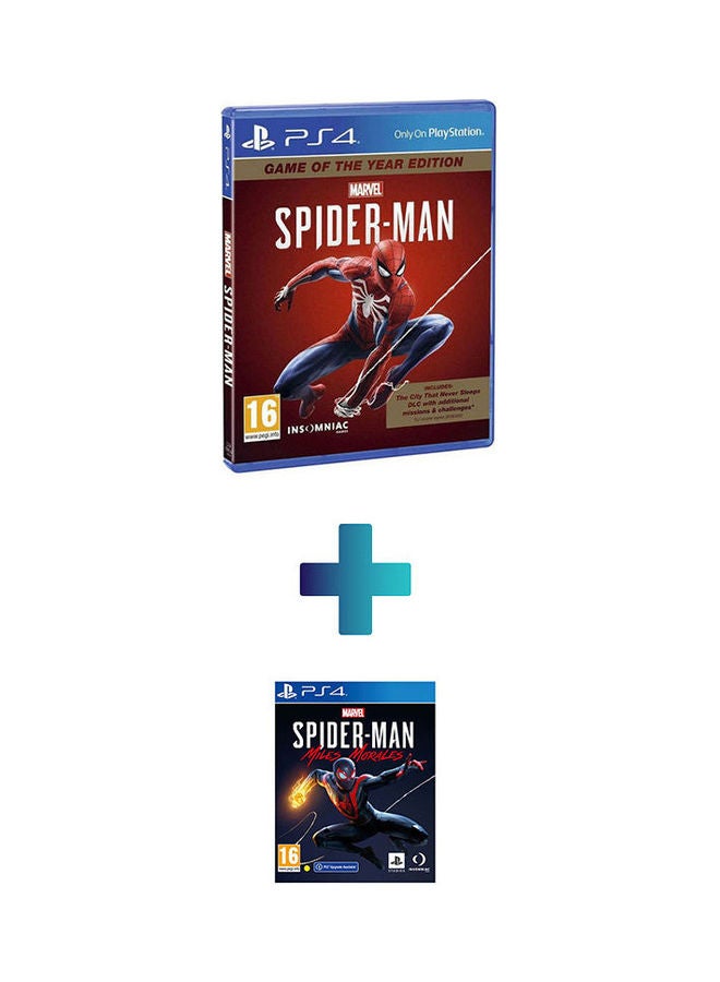 Compare Marvel Spiderman GOTY  With Marvel SpiderMan : Miles Morales  action_shooter  playstation_4_ps4 at KSA Price