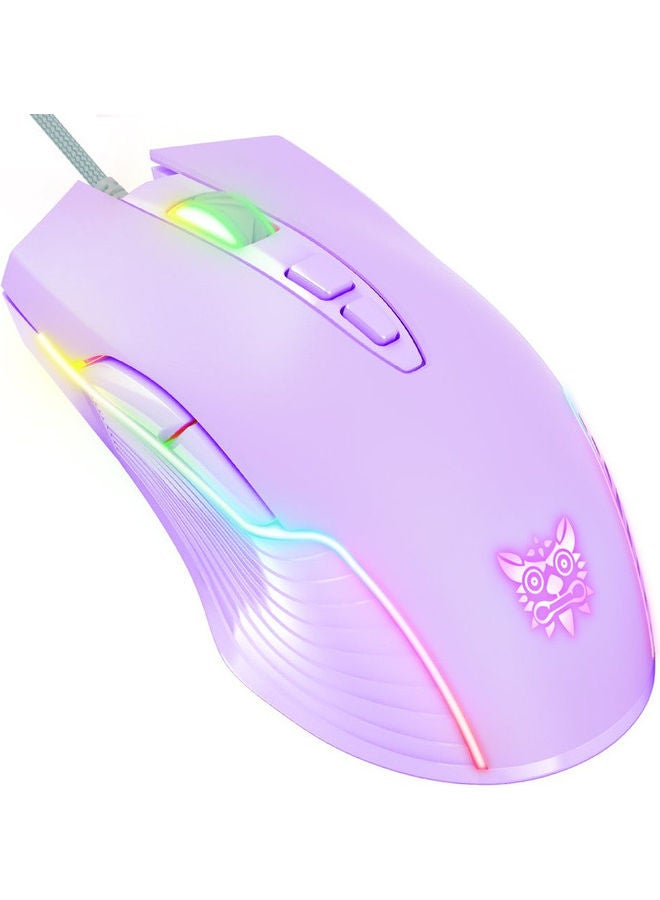 Compare CW905 6400 DPI Wired Gaming Mouse USB Game Mice 7 Buttons Design Breathing LED Colors for Laptop PC Gamer at KSA Price