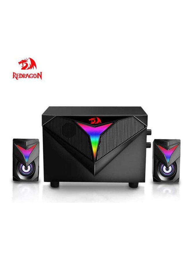 Compare GS700 TOCCATA RGB 2.1 Gaming Speaker Subwoofer  Total Power 11W  Materials Plastic + Wooden  USB Powered+3.5mm Cable at KSA Price