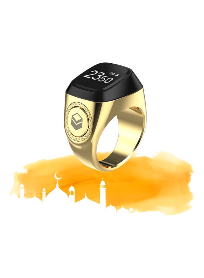 Compare Zikr Smart Tasbih Ring 22mm Gold at KSA Price
