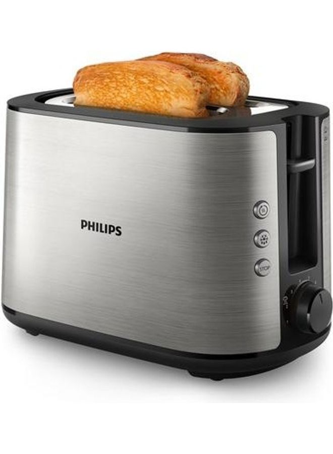 Compare Toaster Viva Collection  Two Wide Slots, 8 Browning Settings, AutoOff, Defroste Mode, Cancel Button 950 W HD265091 MetalBlack at KSA Price