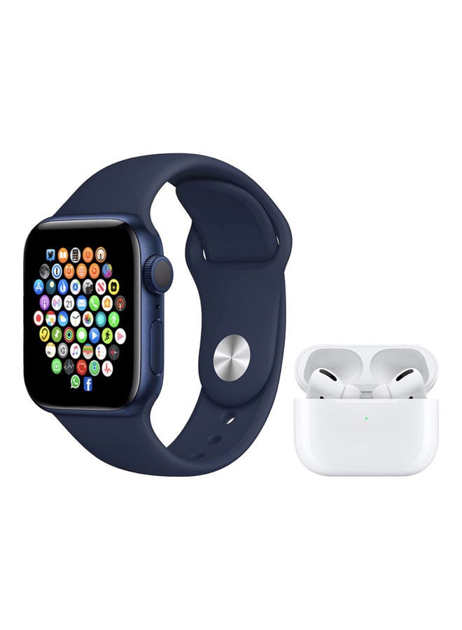 Compare Bluetooth Connectivity Series 7 Sports Watch with Earbuds Pro BlueWhite at KSA Price