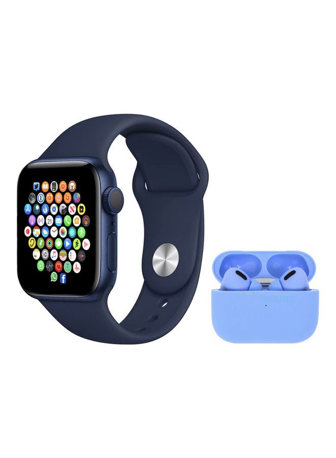 Compare Heart Rate Monitor Sports Watch with Earbuds Pro Blue at KSA Price