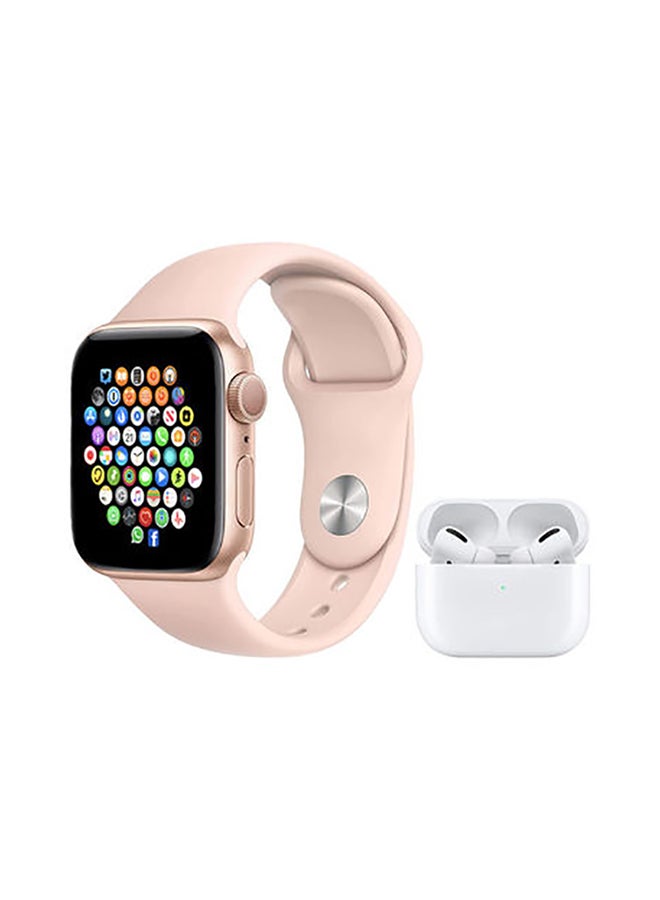 Compare Smartwatch Hw22 Pro Max With Health Fitness Tracker And Earbuds Pro PinkWhite at KSA Price