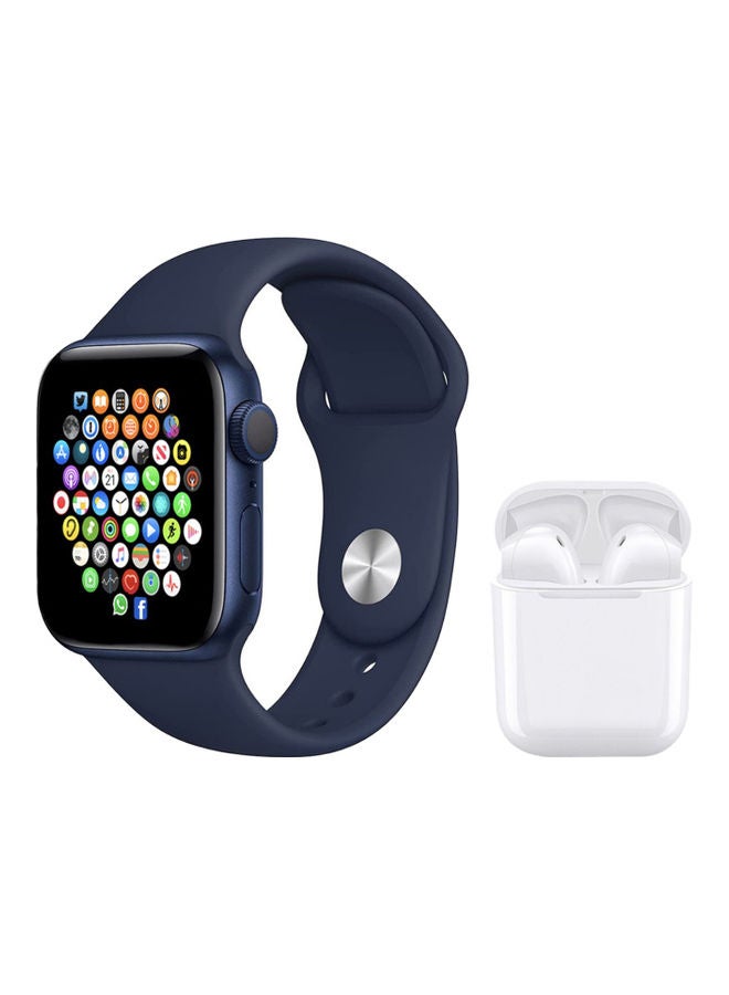 Compare Arabic Language Supported Smart Watch with Earbuds BlueWhite at KSA Price