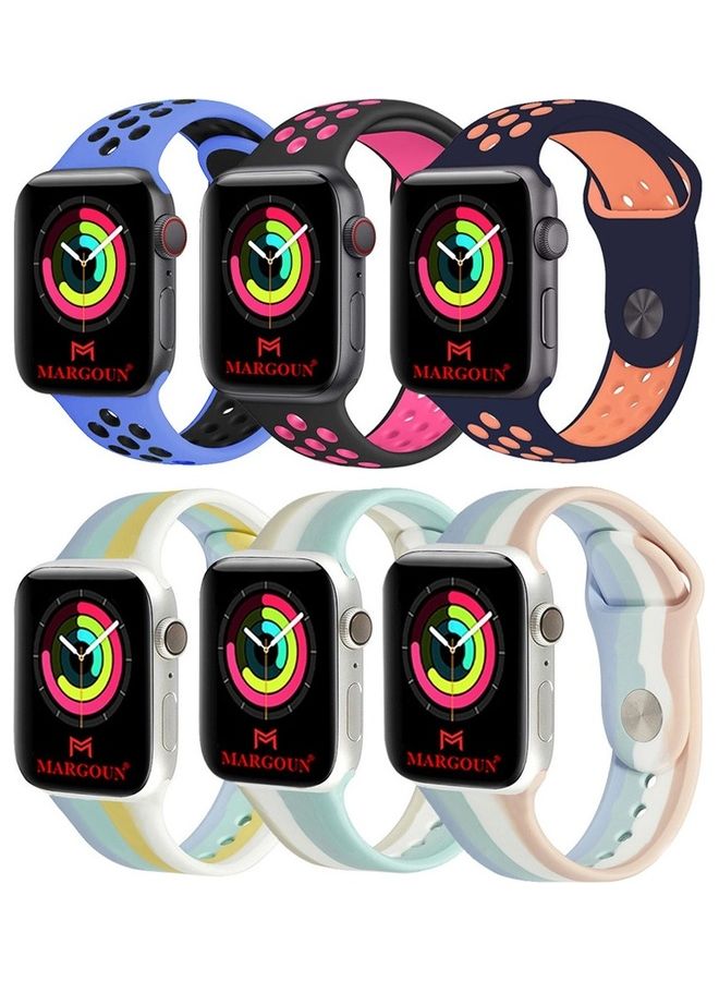 Apple Watch 45Mm 44Mm 42 Silicone Sport Band 6…