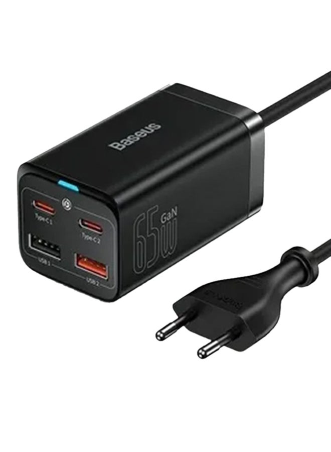 Compare USB C Charger, 65W PD GaN3 Fast Wall Charger Block, 4Ports 2USBC + 2USB Charging Station with 3.3ft AC Cable for MacBook ProAir, USBC Laptop, iPhone 1312, iPad Pro, Samsung Galaxy, etc Black at KSA Price