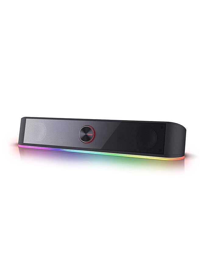 Compare GS560 ADIEMUS  RGB ,  2.0 Channel USB Wired Soundbar ,Compact Size, Excellent Sound  Black at KSA Price