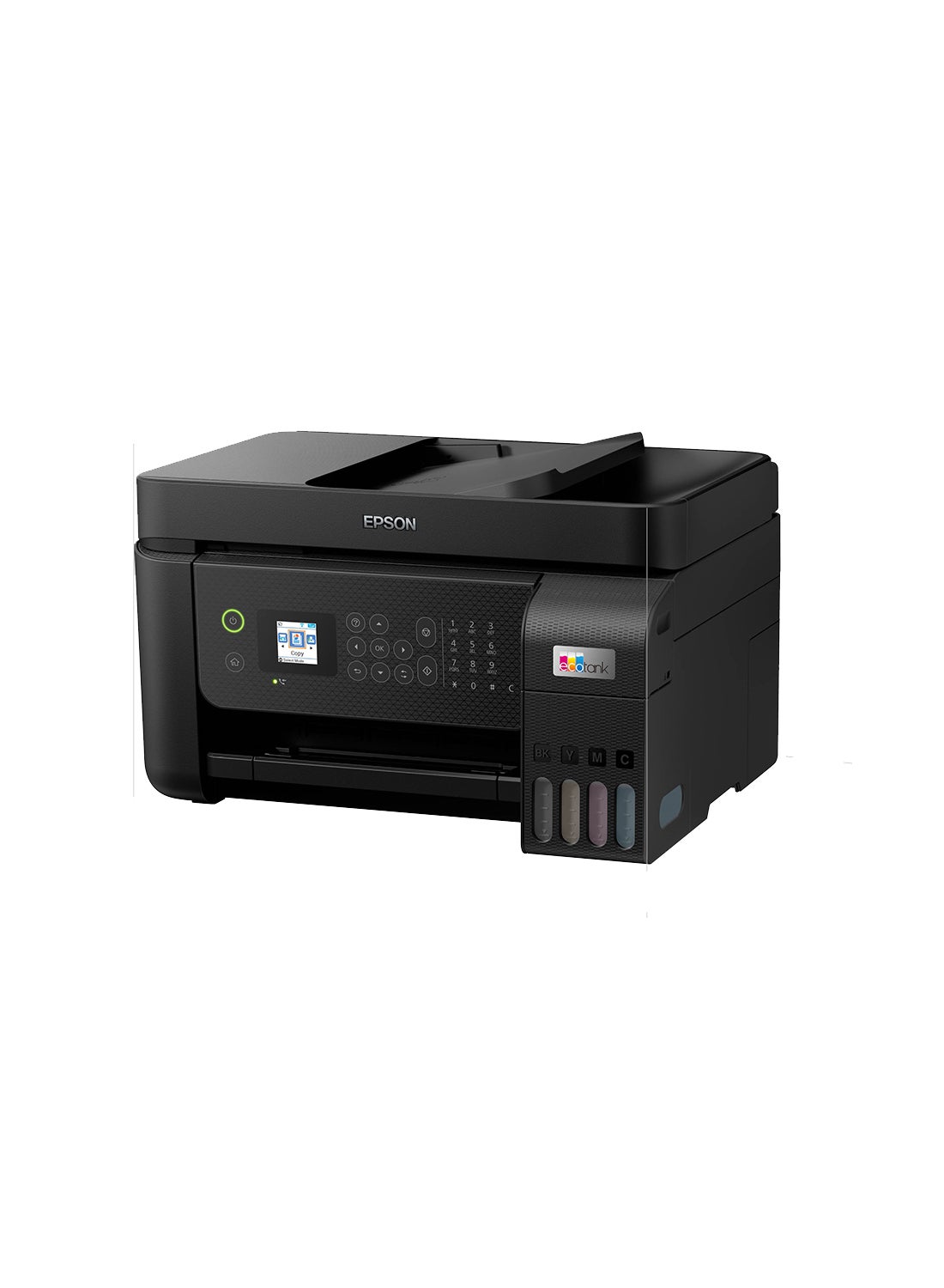 Compare Ecotank L5290 Office Ink Tank Printer A4 Colour 4In1 Printer With ADF, WiFi And Smart Panel Connectivity And Lcd Screen Black at KSA Price