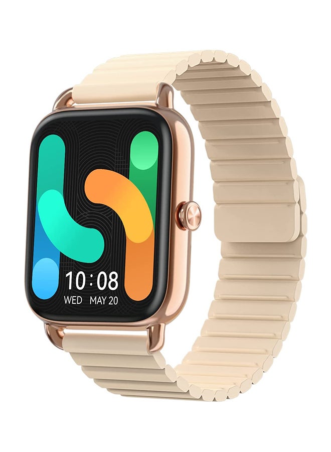 Compare RS4 Plus Smartwatch Retina AMOLED HD Display 105 Sports Mode SpO2 Heart Rate Metal Magnetic strap Gold at KSA Price