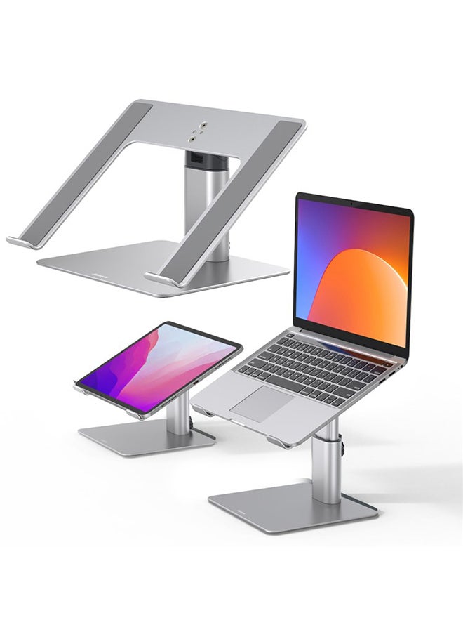 Compare Adjustable Laptop Stand Compatible With 11 To 17.3 Inches Silver at KSA Price