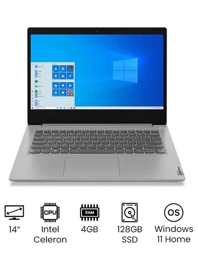 Compare IdeaPad 3 81WH007AAX Upgraded Version Laptop With 14Inch Display, Celeron Processer4GB RAM128GB SSDIntel UHD Graphics International Version English Grey at KSA Price